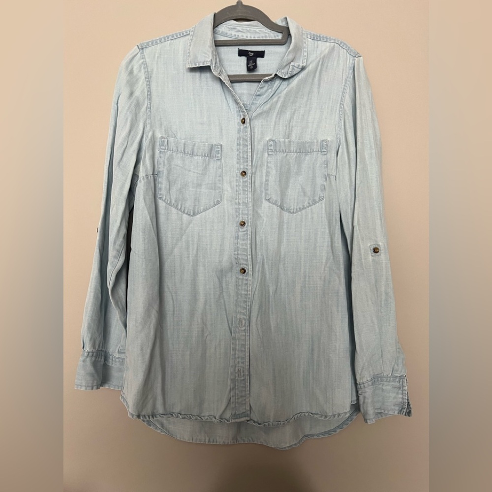 GAP Soft Blue Casual Shirt